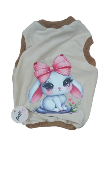 لباس پت کرم رنگ پتسا با طرح خرگوش ناز