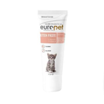 خمیر مولتی ویتامین و مینرال بچه گربه یوروپت Europet Kitten Paste وزن 100 گرم